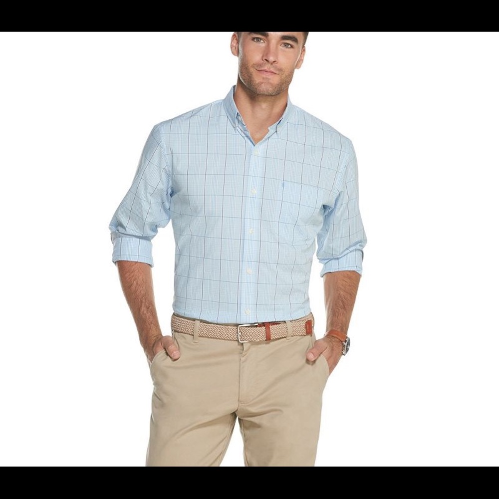 IZOD Premium Essentials Plaid Button-Down Shirt